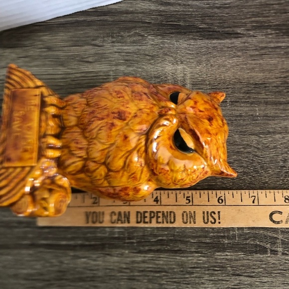 Vtg MCM Owl Coin Bank - Picture 13 of 15